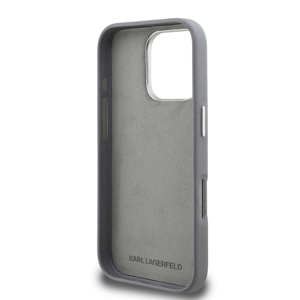 iPhone 16 Pro Kılıf Karl Lagerfeld Orjinal Lisanslı K&C Heads Pin Kapak