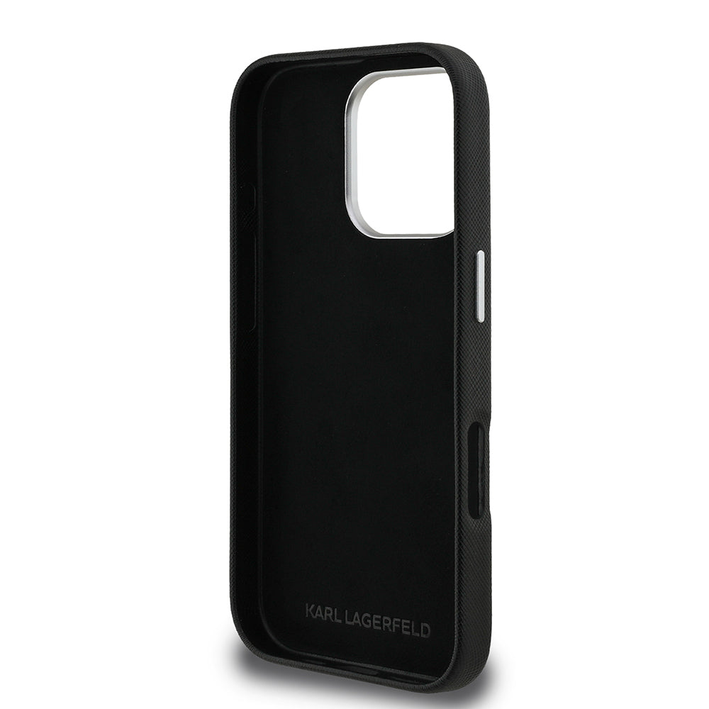 iPhone 16 Pro Kılıf Karl Lagerfeld Orjinal Lisanslı K&C Heads Pin Kapak