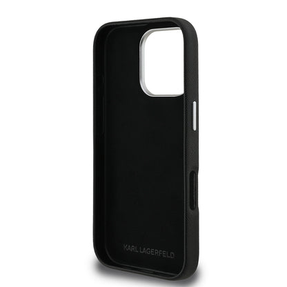 iPhone 16 Pro Kılıf Karl Lagerfeld Orjinal Lisanslı K&C Heads Pin Kapak