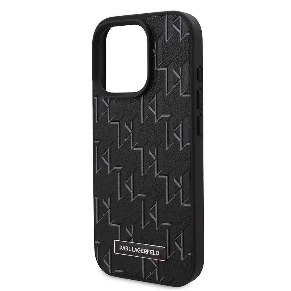 iPhone 16 Pro Kılıf Karl Lagerfeld Orjinal Lisanslı M-safe Şarj Özellikli KL Yazılı Hot Stamp Kapak