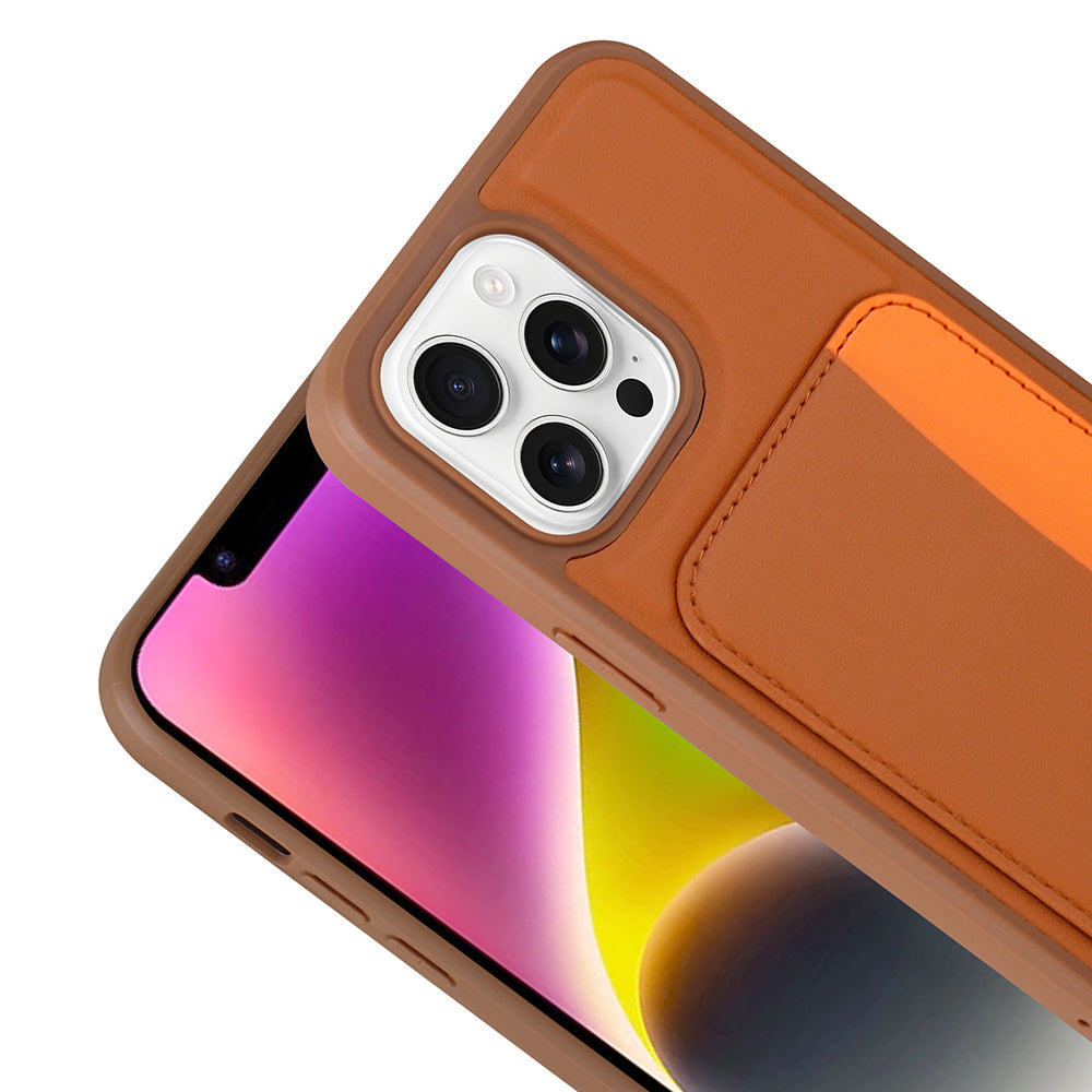 Apple iPhone 16 Pro Kılıf Kartlıklı Zore X-Kart Silikon Kapak