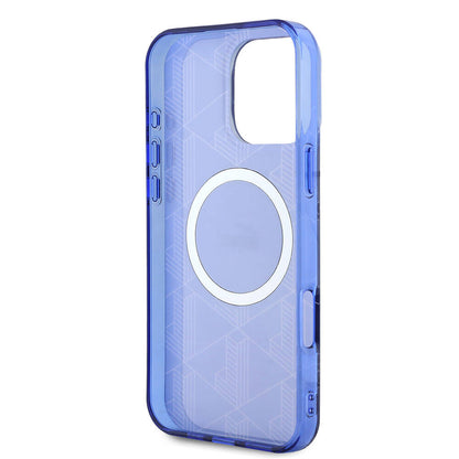 iPhone 16 Pro Kılıf Lacoste Orjinal Lisanslı M-safe Şarj Özellikli IML Baskılı Gümüş Timsah Logolu Monogram Kapak