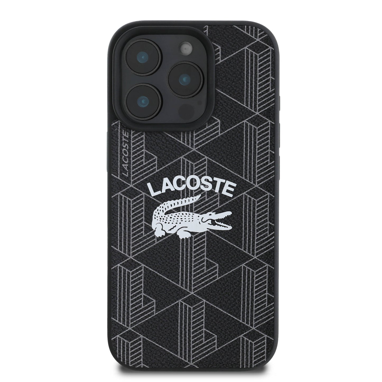 iPhone 16 Pro Kılıf Lacoste Orjinal Lisanslı M-safe Şarj Özellikli Mono Vintage Logo Kapak