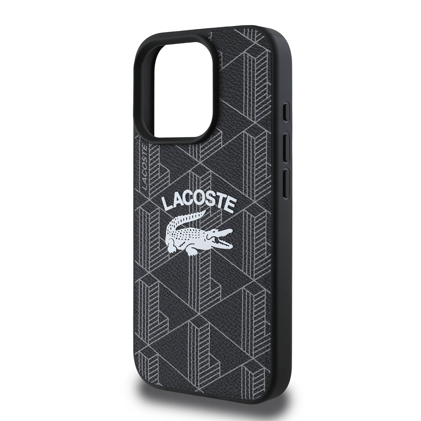 iPhone 16 Pro Kılıf Lacoste Orjinal Lisanslı M-safe Şarj Özellikli Mono Vintage Logo Kapak