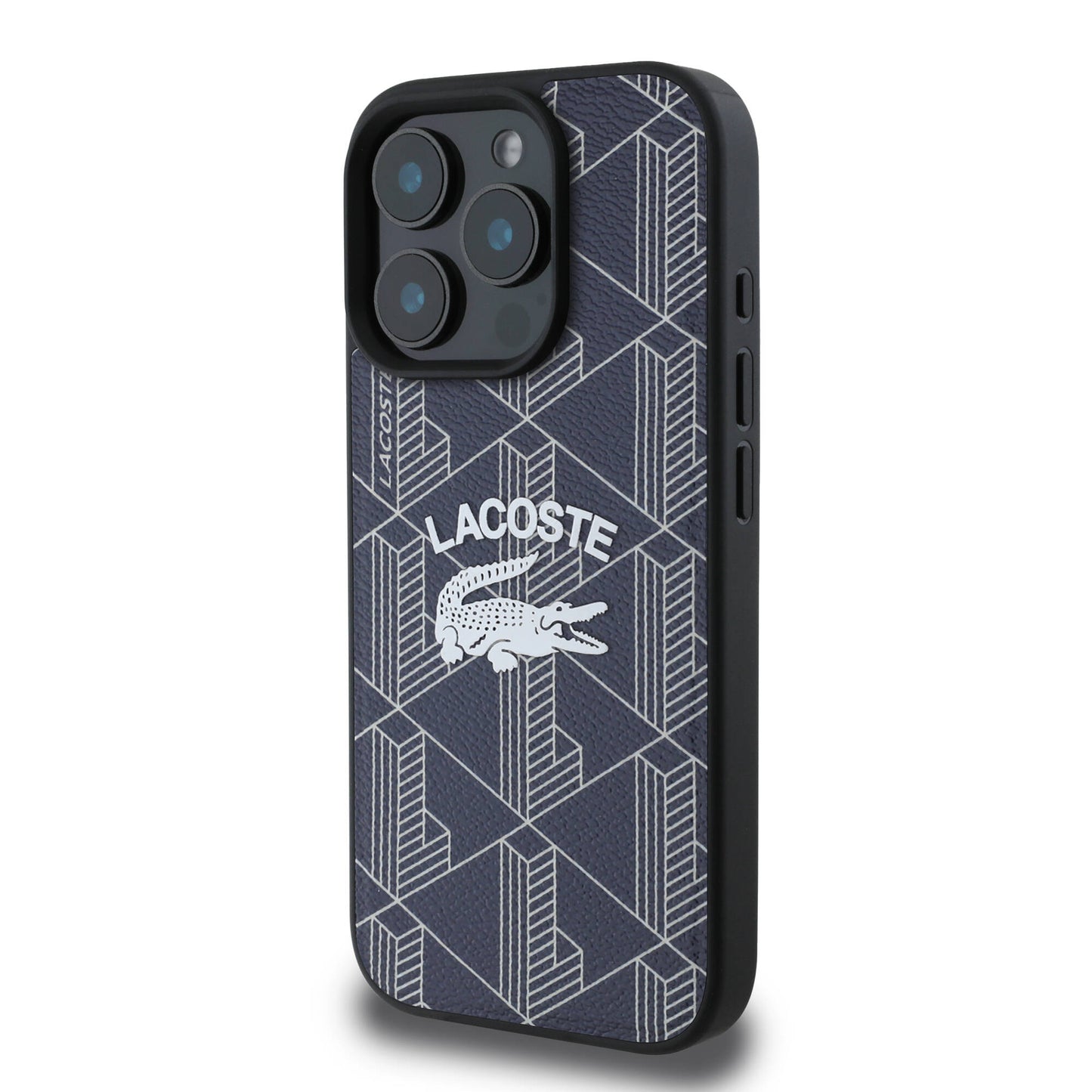 iPhone 16 Pro Kılıf Lacoste Orjinal Lisanslı M-safe Şarj Özellikli Mono Vintage Logo Kapak