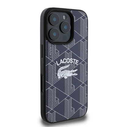 iPhone 16 Pro Kılıf Lacoste Orjinal Lisanslı M-safe Şarj Özellikli Mono Vintage Logo Kapak
