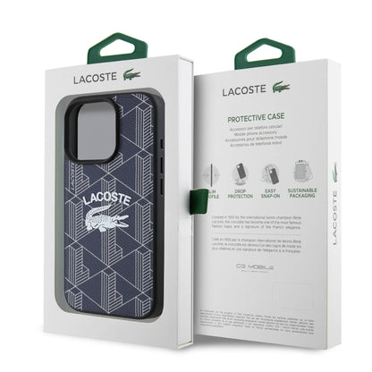 iPhone 16 Pro Kılıf Lacoste Orjinal Lisanslı M-safe Şarj Özellikli Mono Vintage Logo Kapak