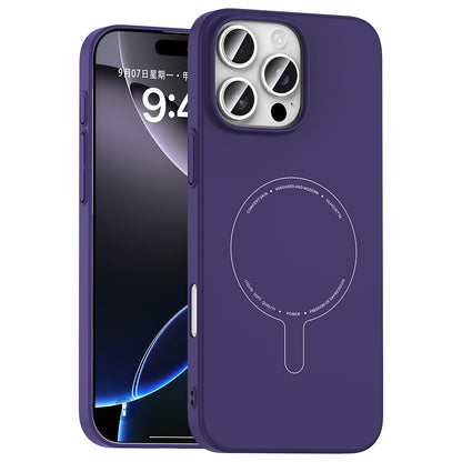 Apple iPhone 16 Pro Kılıf M-Safe Şarj Özellikli Kamera Korumalı Zore Elio Sert PC Kapak