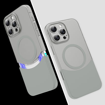 Apple iPhone 16 Pro Kılıf M-Safe Şarj Özellikli Mıknatıslı Zore Duble Kapak
