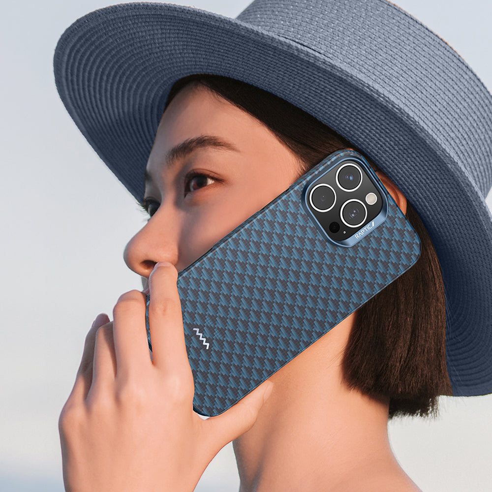 iPhone 16 Pro Kılıf M-safe Şarj Özellikli Raptic Aramid Skin Origin Serisi Kapak