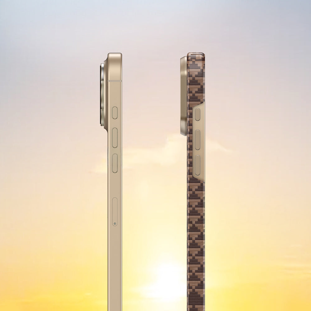 iPhone 16 Pro Kılıf M-safe Şarj Özellikli Raptic Aramid Skin Origin Serisi Kapak