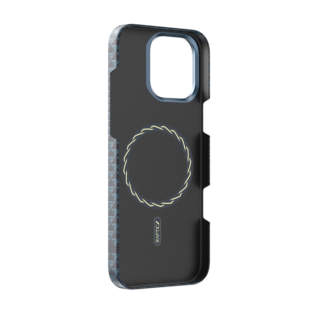 iPhone 16 Pro Kılıf M-safe Şarj Özellikli Raptic Aramid Skin Origin Serisi Kapak