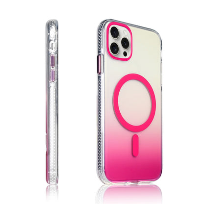 Apple iPhone 16 Pro Kılıf M-safe Şarj Özellikli Transparan Renk Geçişli Zore Toros Kapak