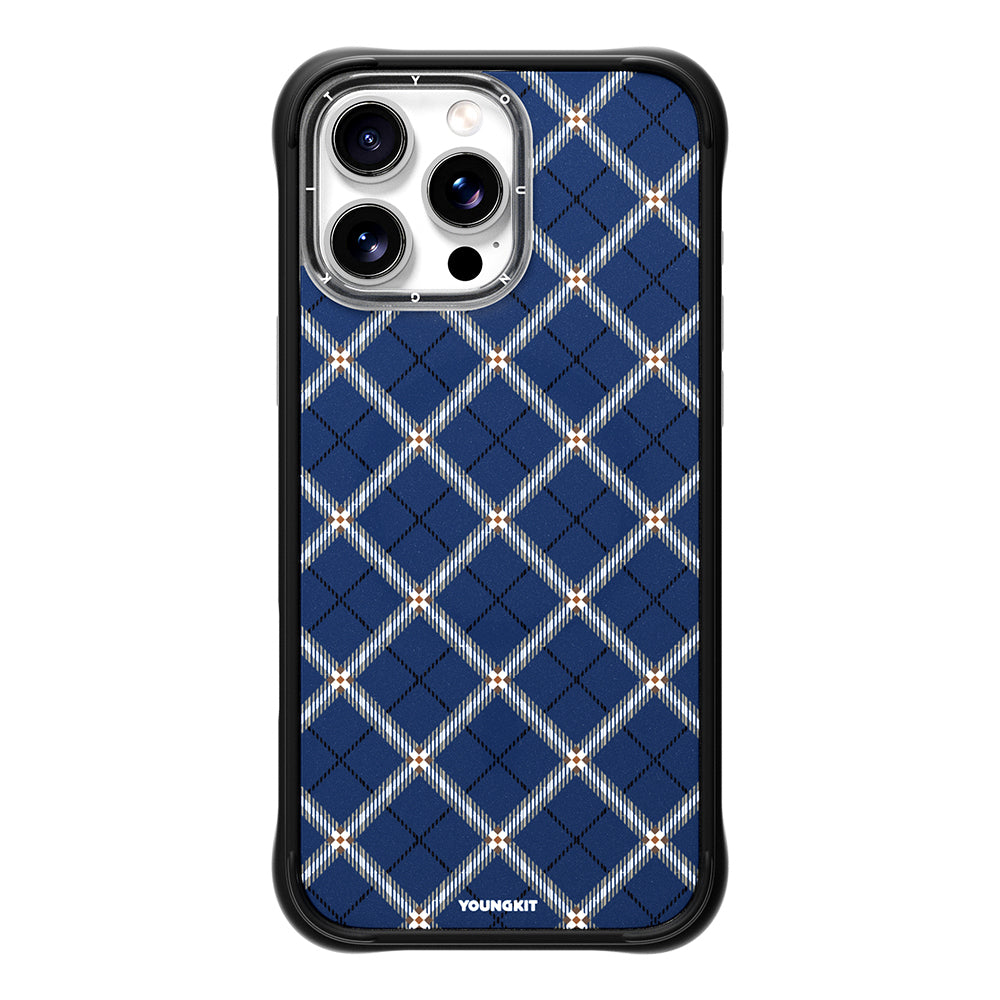 iPhone 16 Pro Kılıf M-safe Şarj Özellikli Youngkit Argyle Serisi Kapak
