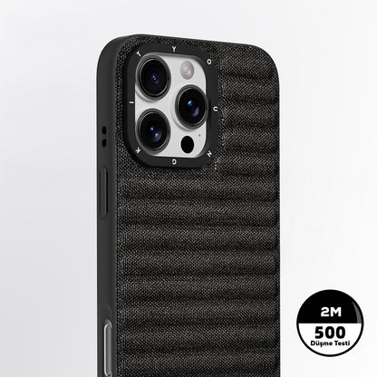 iPhone 16 Pro Kılıf M-safe Şarj Özellikli Youngkit Canvas Serisi Kapak