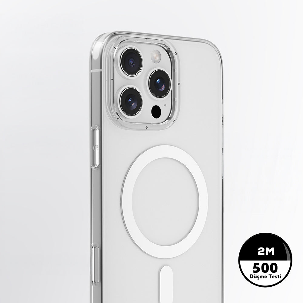 iPhone 16 Pro Kılıf M-safe Şarj Özellikli Youngkit Ice Serisi Kapak