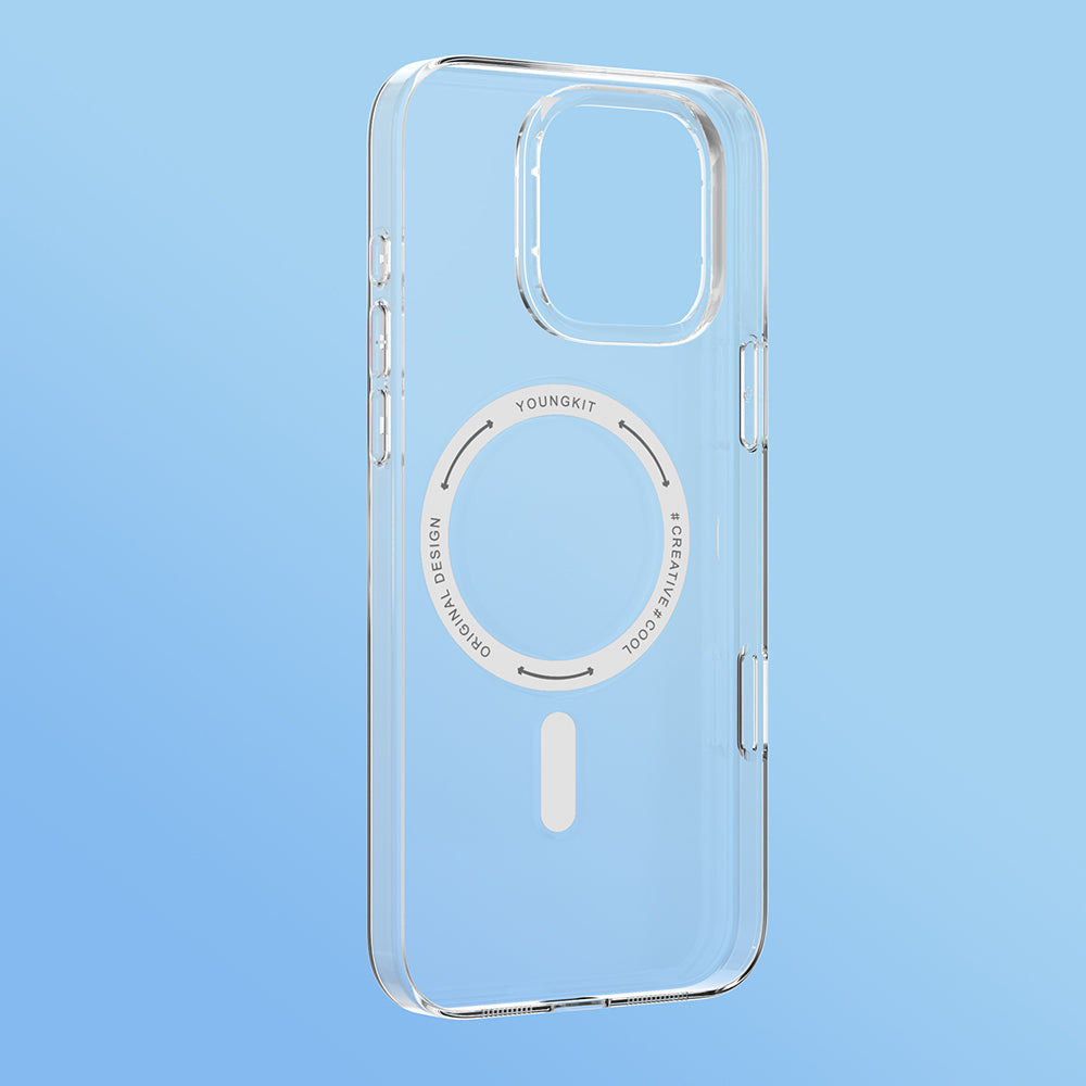 iPhone 16 Pro Kılıf M-safe Şarj Özellikli Youngkit Ice Serisi Kapak