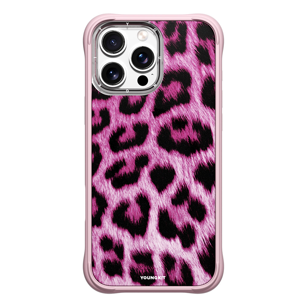 iPhone 16 Pro Kılıf M-safe Şarj Özellikli Youngkit Leopard Serisi Kapak