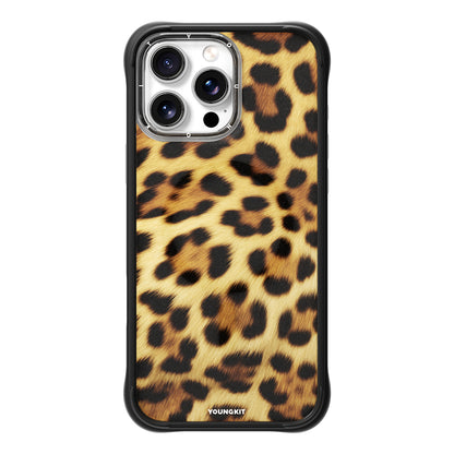 iPhone 16 Pro Kılıf M-safe Şarj Özellikli Youngkit Leopard Serisi Kapak