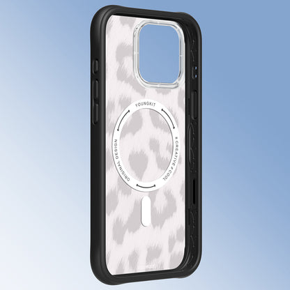iPhone 16 Pro Kılıf M-safe Şarj Özellikli Youngkit Leopard Serisi Kapak