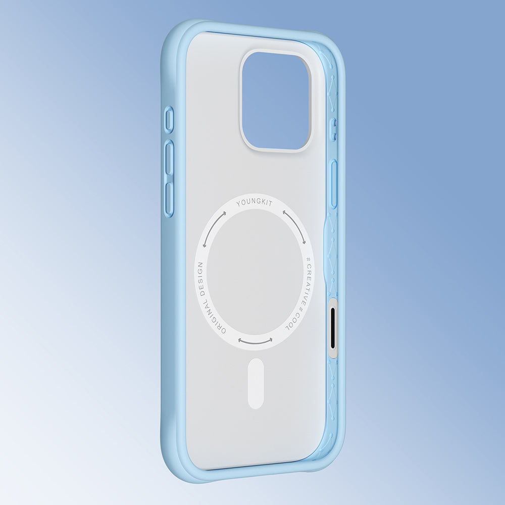 iPhone 16 Pro Kılıf M-safe Şarj Özellikli Youngkit Macaroon Serisi Kapak
