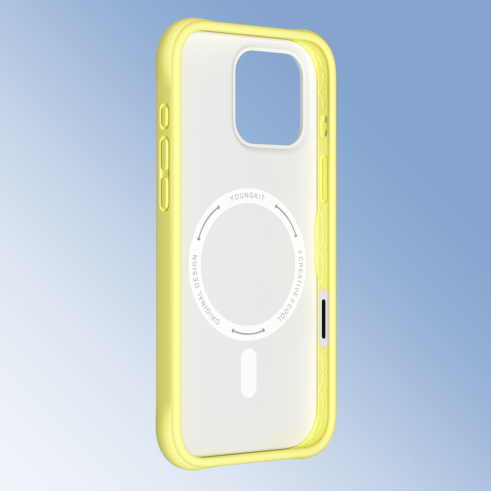 iPhone 16 Pro Kılıf M-safe Şarj Özellikli Youngkit Macaroon Serisi Kapak