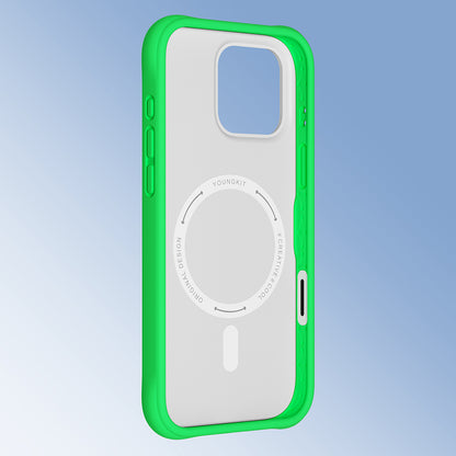 iPhone 16 Pro Kılıf M-safe Şarj Özellikli Youngkit Macaroon Serisi Kapak