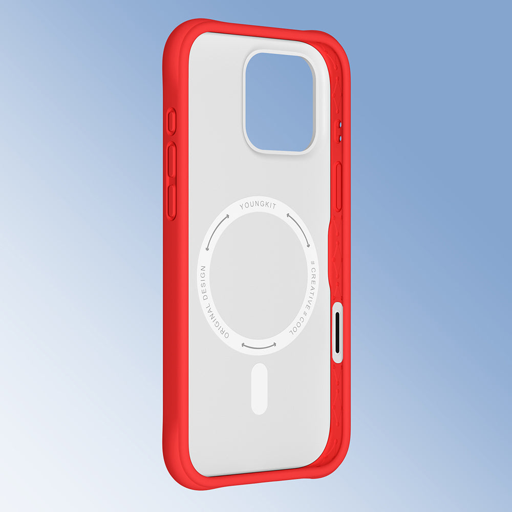 iPhone 16 Pro Kılıf M-safe Şarj Özellikli Youngkit Macaroon Serisi Kapak