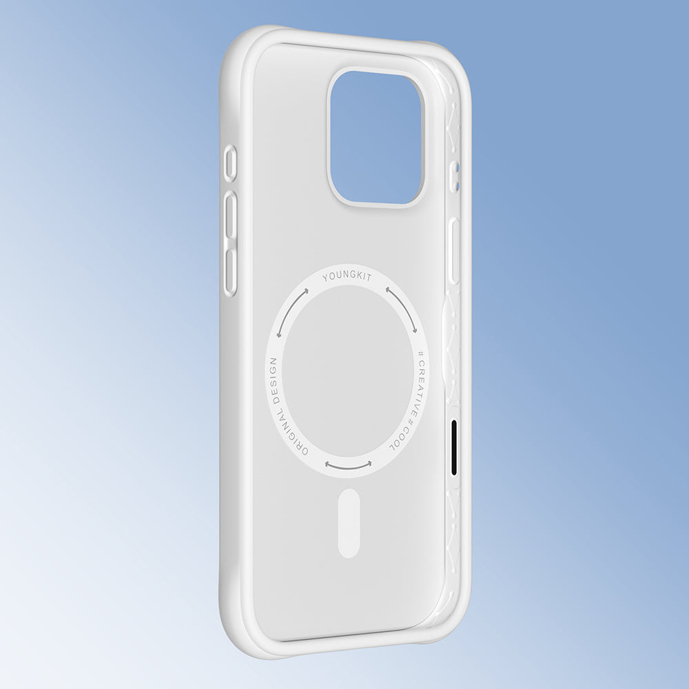 iPhone 16 Pro Kılıf M-safe Şarj Özellikli Youngkit Macaroon Serisi Kapak