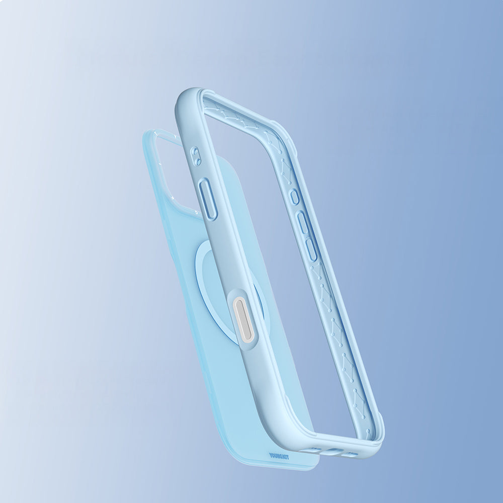 iPhone 16 Pro Kılıf M-safe Şarj Özellikli Youngkit Macaroon Serisi Kapak