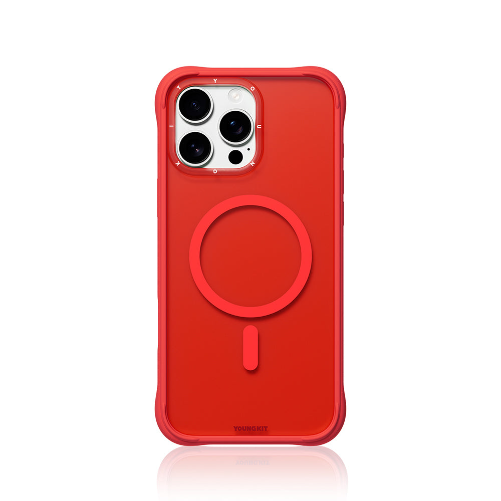 iPhone 16 Pro Kılıf M-safe Şarj Özellikli Youngkit Macaroon Serisi Kapak