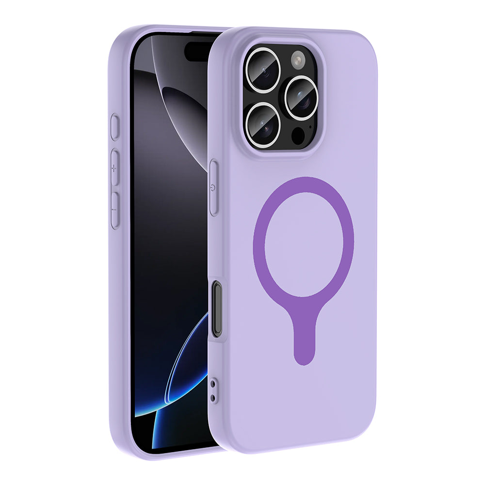 Apple iPhone 16 Pro Kılıf M-Safe Şarj Özellikli Zore Aris Silikon Kapak