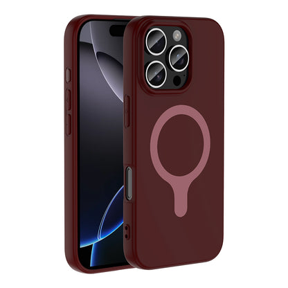 Apple iPhone 16 Pro Kılıf M-Safe Şarj Özellikli Zore Aris Silikon Kapak