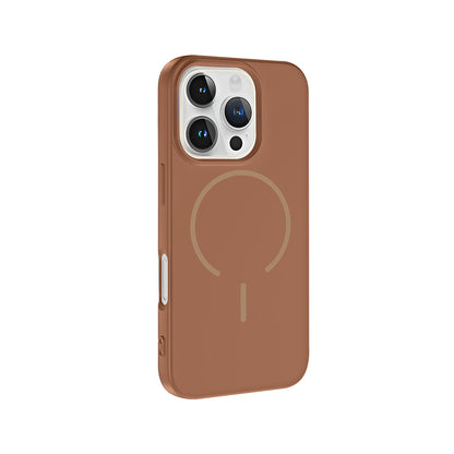Apple iPhone 16 Pro Kılıf M-safe Şarj Özellikli Zore Meta Kapak
