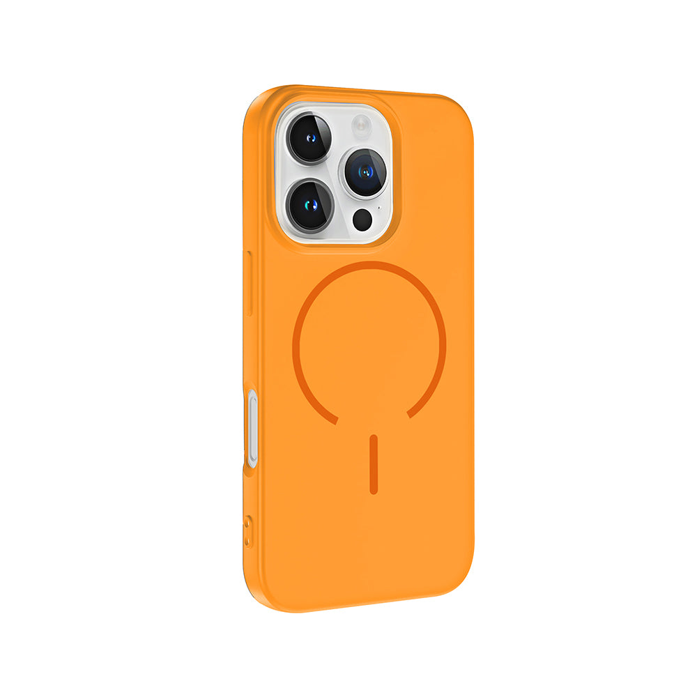 Apple iPhone 16 Pro Kılıf M-safe Şarj Özellikli Zore Meta Kapak