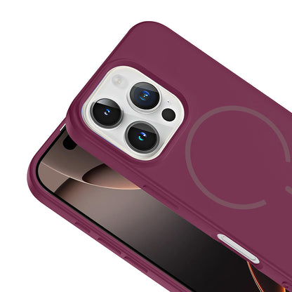 Apple iPhone 16 Pro Kılıf M-safe Şarj Özellikli Zore Meta Kapak