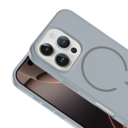 Apple iPhone 16 Pro Kılıf M-safe Şarj Özellikli Zore Meta Kapak