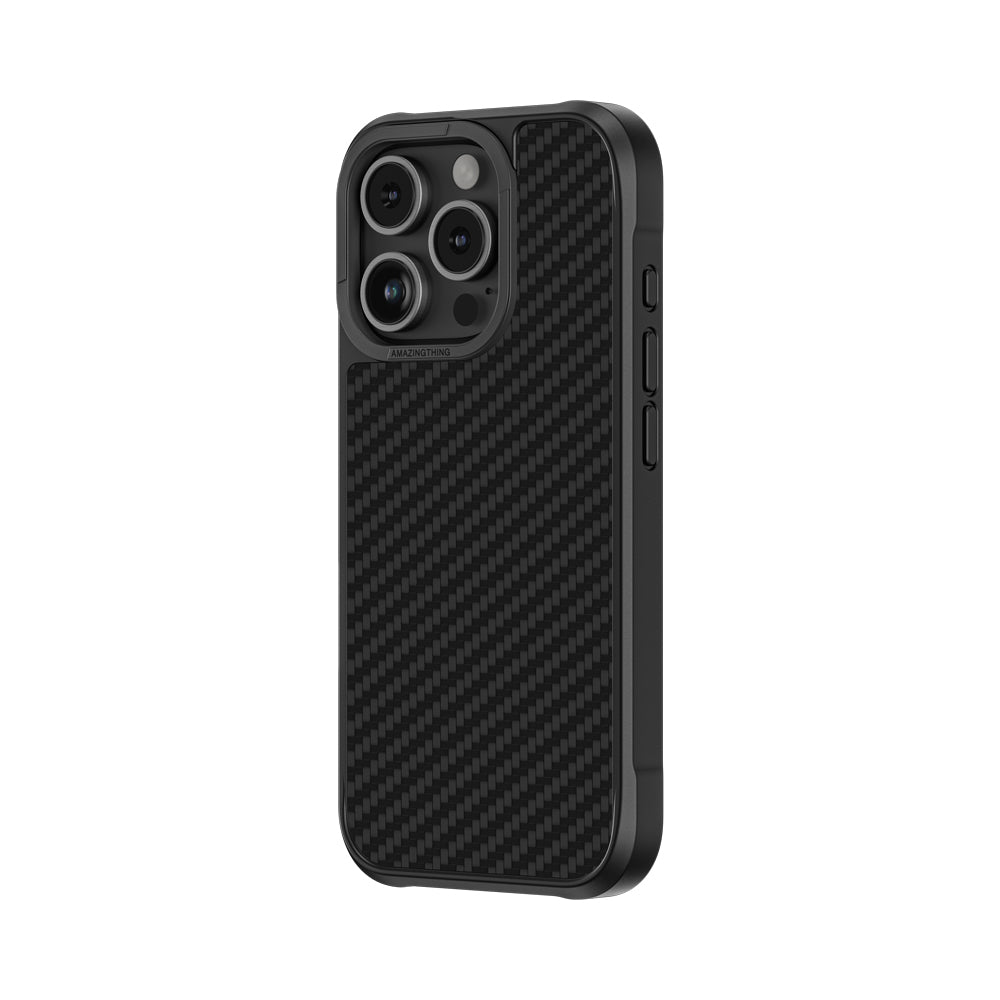 iPhone 16 Pro Kılıf M-safe Şarj Özellikli 1500D Aramid Fiber Amazingthing Titan Max Serisi Kapak