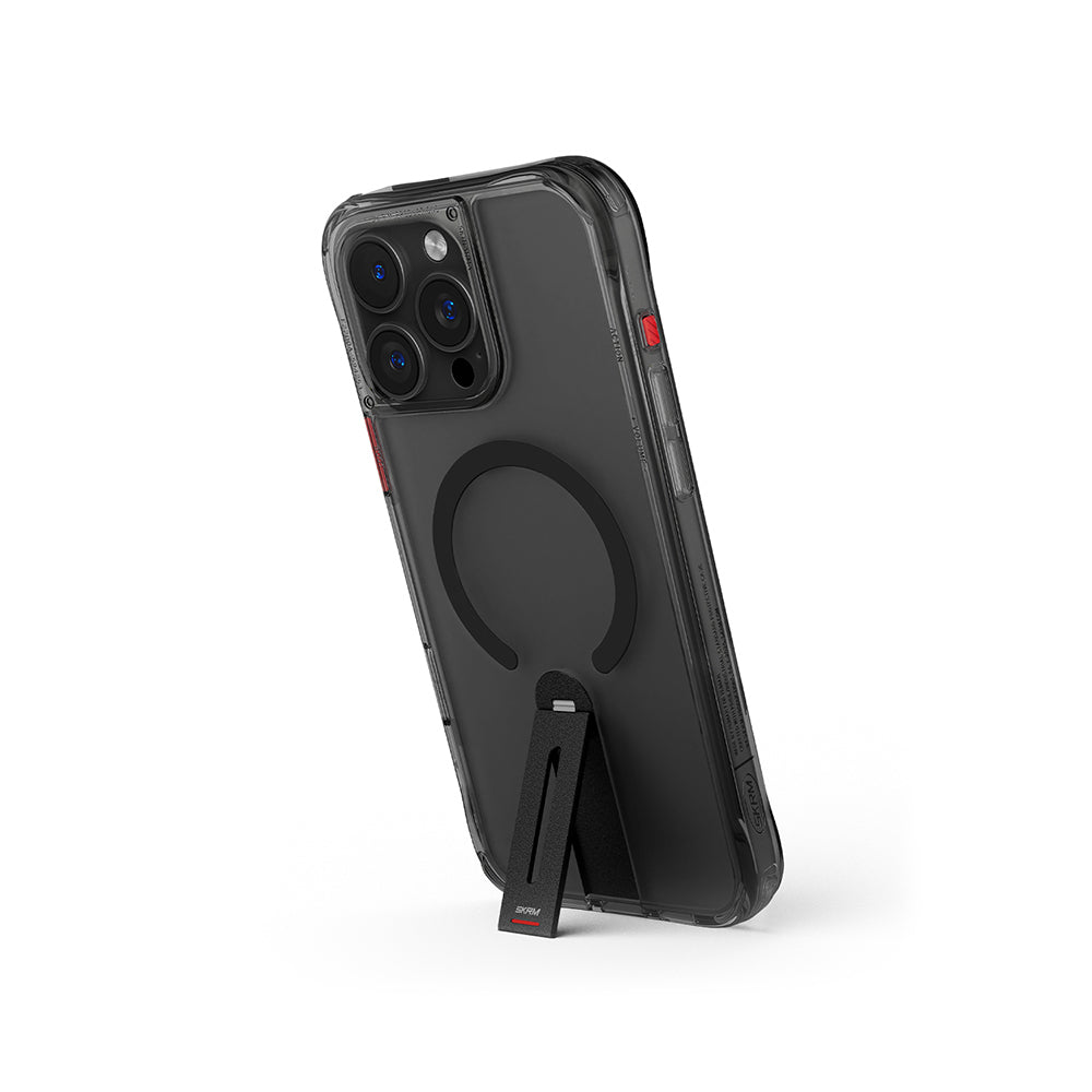 iPhone 16 Pro Kılıf M-safe Şarj Özellikli 360 Derece Dönebilen Standlı Skinarma Helix Kapak