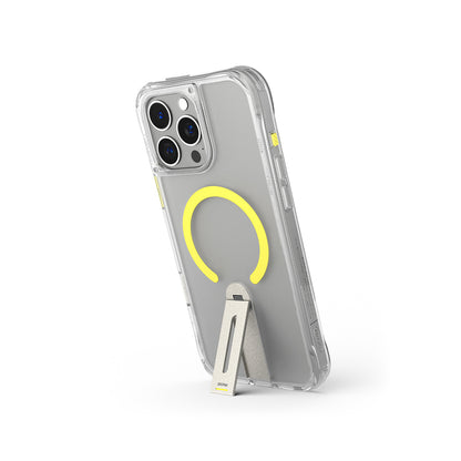 iPhone 16 Pro Kılıf M-safe Şarj Özellikli 360 Derece Dönebilen Standlı Skinarma Helix Kapak