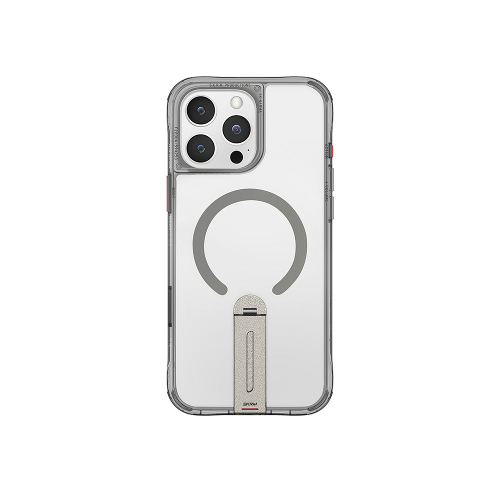 iPhone 16 Pro Kılıf M-safe Şarj Özellikli 360 Derece Dönebilen Standlı Skinarma Helix Kapak