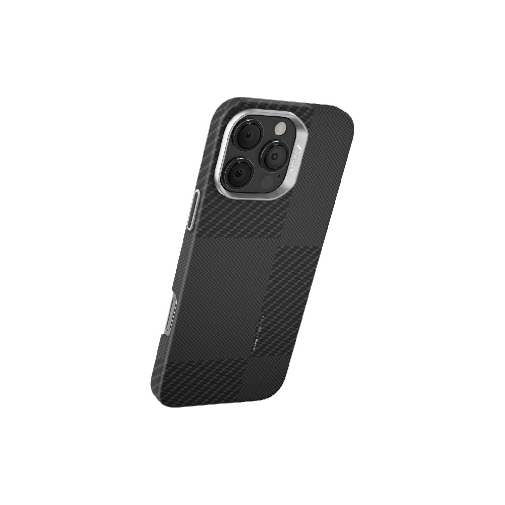 iPhone 16 Pro Kılıf M-safe Şarj Özellikli 600D Metal Kamera Çerçeveli Raptic Aramid Fiber Croxx Mondrian Serisi Kapak