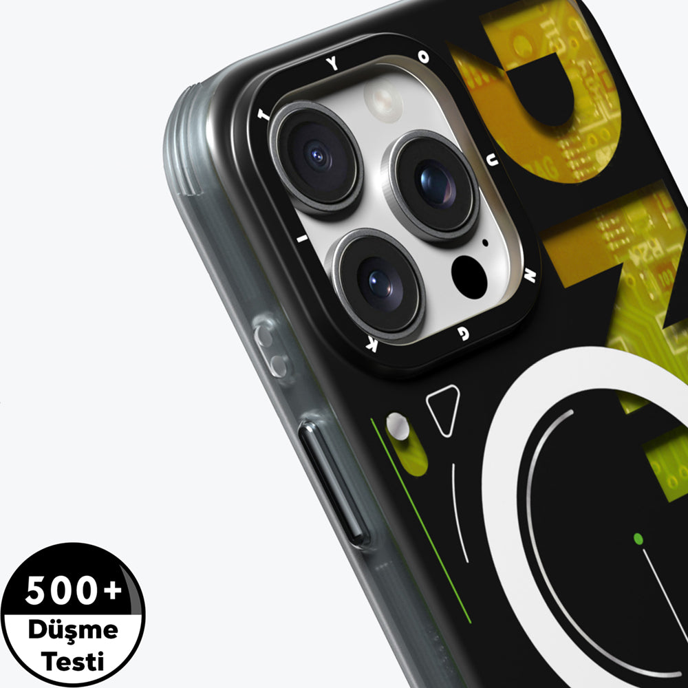 iPhone 16 Pro Kılıf M-safe Şarj Özellikli Airbagli Çift Katmanlı Youngkit Future Serisi Kapak
