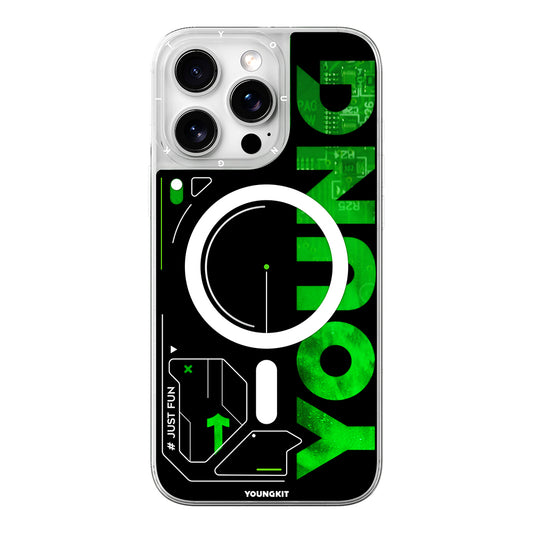 iPhone 16 Pro Kılıf M-safe Şarj Özellikli Airbagli Çift Katmanlı Youngkit Future Streamer Serisi Kapak