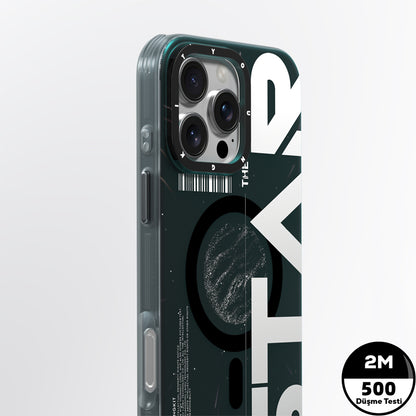 iPhone 16 Pro Kılıf M-safe Şarj Özellikli Airbagli Hologram Tasarımlı Youngkit Interstellar Serisi Kapak