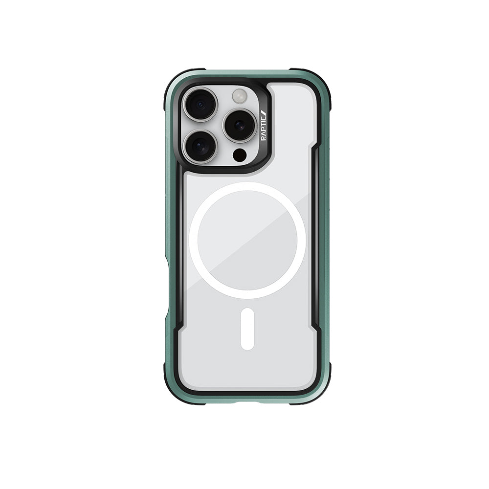 iPhone 16 Pro Kılıf M-safe Şarj Özellikli Airbagli Raptic Shield Serisi Şeffaf Arka Yüzey Kapak