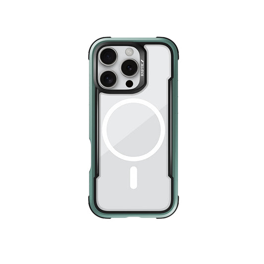 iPhone 16 Pro Kılıf M-safe Şarj Özellikli Airbagli Raptic Shield Serisi Şeffaf Arka Yüzey Kapak