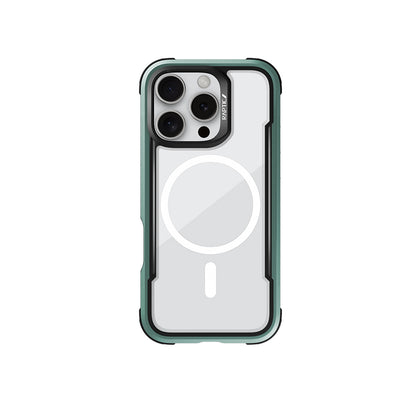 iPhone 16 Pro Kılıf M-safe Şarj Özellikli Airbagli Raptic Shield Serisi Şeffaf Arka Yüzey Kapak