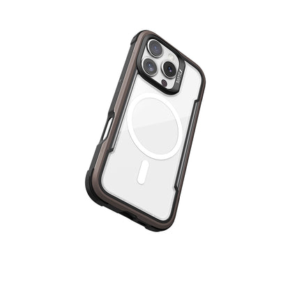 iPhone 16 Pro Kılıf M-safe Şarj Özellikli Airbagli Raptic Shield Serisi Şeffaf Arka Yüzey Kapak