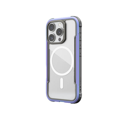 iPhone 16 Pro Kılıf M-safe Şarj Özellikli Airbagli Raptic Shield Serisi Şeffaf Arka Yüzey Kapak
